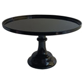 Melamine black cake stand (11 inches) -RFAQK